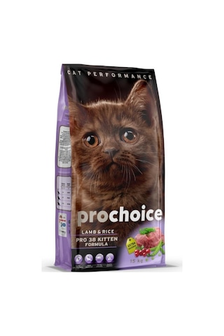Prochoice Pro 38 Kitten Kuzu Etli Yavru Kedi Maması 15 KG