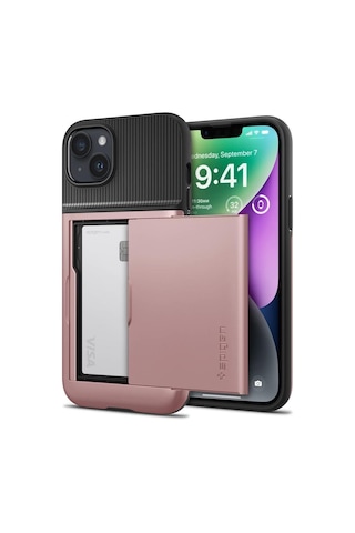Spigen Apple Uyumlu iPhone 14 Plus İle Kılıf Slim Armor Cs Rose Gold