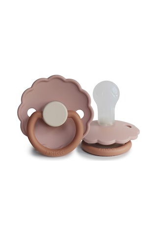 FRIGG Daisy Silikon Emzik - Biscuit 0-6 ay Çok Renkli