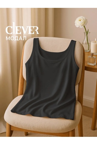 Clever Wear Geniş Askılı Atlet İç Çamaşırı 149937463 Siyah