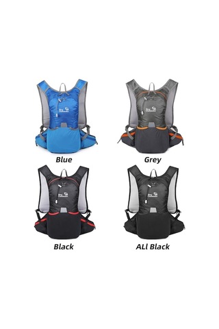 Maoyaya 12l Su Geçirmez Sırt Çantası: Koşu, Kamp & Günlük Kullanım İçin, Ayarlanabilir Kayış, Reflektif Detaylar, Nefes Alır. Siyah Siyah