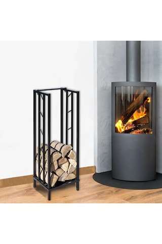 Dekoratif Metal Şömine Ve Soba Yanı Odunluk