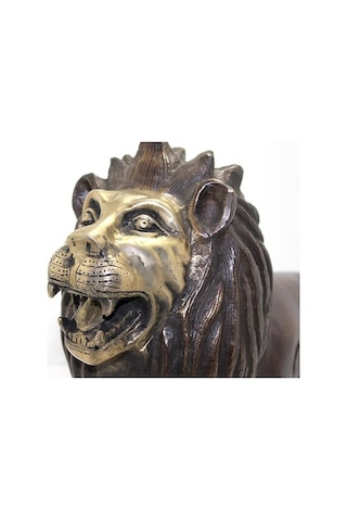 Metal Aslan Biblosu 60 Cm Renkli