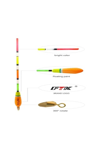 Ftk 5 Adet/grup Floatage 3+2g 4+2g 5+2g 6+2g Karışık Renkli Barguzinsky Şamandıra Dikey Sazan Balıkçılığı İçin Float 6g