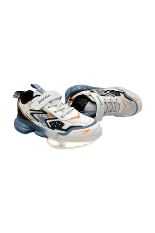 Jump 31053 Şeffaf Taban Cırtlı Çocuk Spor Ayakkabı Gri Gri