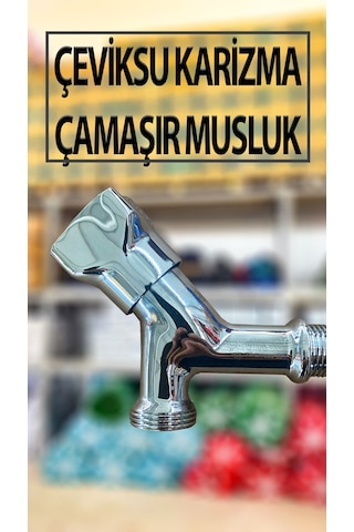 Karizma Model Çamaşır Bulaşık Makinası Musluğu Çamaşır Makinaları Bağlantı Hortumlarına Uyumludur