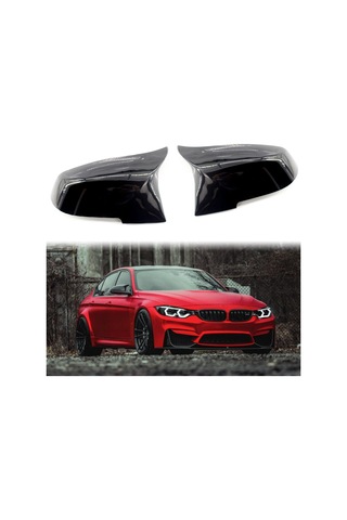 Wezone Bmw F30 F31 F32 F33 F36 Serisi Araçlar İçin Abs Materyal Kapaklı, Parlak Siyah/mat Siyah/karbon Fiber Seçenekli Geribakış Aynası Kapağı Çifti