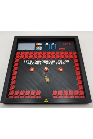 Zelda - Yalnız Gitmek Tehlikeli 3d Baskı Tablo Çerceve
