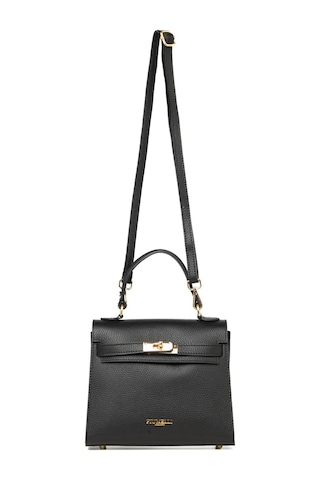 D28 Black Portföy Çantası Kadın Katıa Piumelli Milano Bag D28 Black