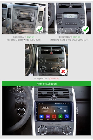 Mercedes Benz B200/ A-class W169 / B-class W245 Multimedya Navigasyon Usb Kamera Carplayer