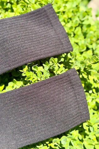 Lousocks Unisex Siyah Düz Renk Tenis Spor Çorabı