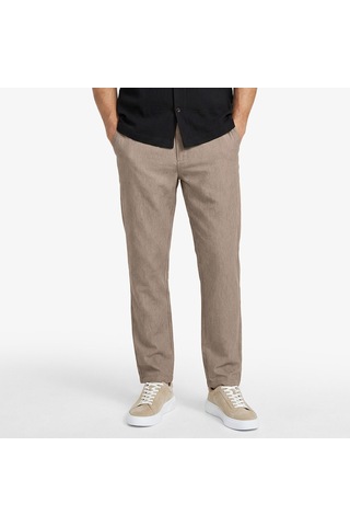 Nautica Erkek Kahverengi Regular Fit Pantolon-düz-p65213t