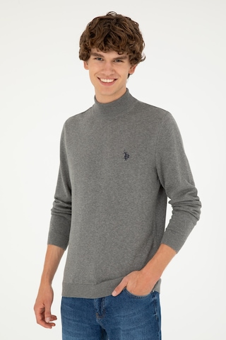 U.s. Polo Assn. Erkek Gri Melanj Kazak /triko 50293499-vr086 Gri Melanj