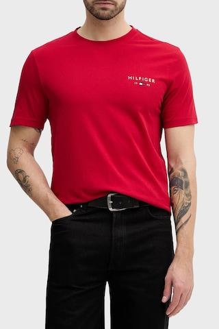 Tommy Hilfiger Erkek T Shirt Mw0mw41456 Xld Kırmızı Kırmızı