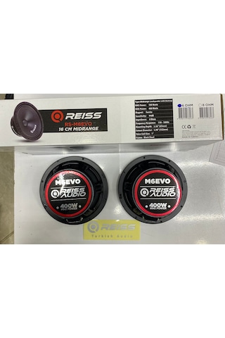 Reıss Audıo 16Cm Midrange Ciftti 800Wat 200Rms İki Adet