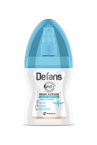 Defans Sinek Kovucu Vücut Losyonu 100 Ml Yağsız Formül Defans Sinek Kovucu Vücut Losyonu 100 Ml Yağsız Formül