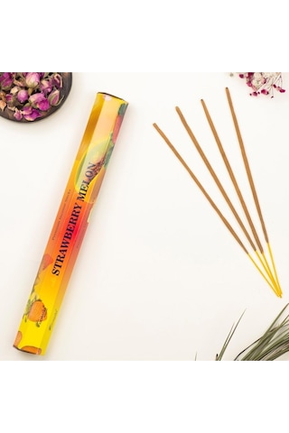 Çilek & Kavun Aromalı Doğal Premium Çubuk Tütsü