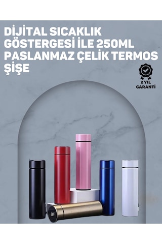 Mey İthalat 12 Saat Sıcak, 24 Saat Soğuk Tutabilen Paslanmaz Termos Çok Renkli