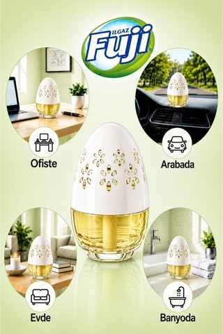 Ilgaz Fuji Limon Kokulu Araç, Wc, Oda Ve Ortam Kokusu 100 Ml Pure Lime Kalıcı Kavanoz Koku