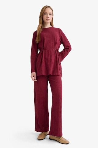 Defacto Wide Leg Geniş Paça Pantolon F6368ax25aubr115 Bordo