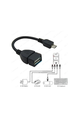 Cep Telefonu Tablet için Micro USB OTG Çevirici Data Kablosu