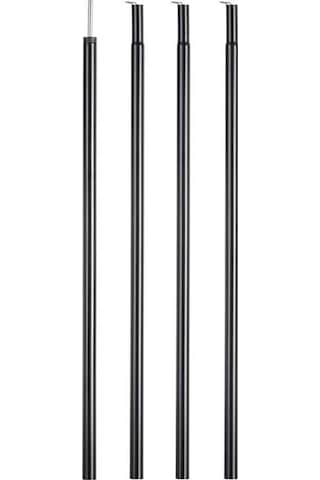 Artfulabode Tenteleri Tenteleri Siyah Şemsiye Mekan Dış Direkleri Destek Çubukları Çerçeve Çadırı Çadır Aksesuarları Adet/set 2 Gp Siyah