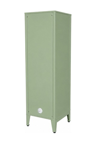 Alfafonet Ziglat Serisi Kilitli Metal Home Office Dolabı %70 Perfore Kapaklı Yeşil Ral 6018 450x1500x450 Mm