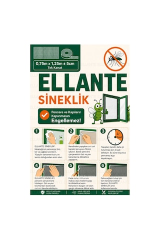 Premium Yapışkanlı Sineklik Seti 75x125 Cm Tek Kanatlı Pencere Kapı Sinekliği Güçlü Yapışma Yıkanabi