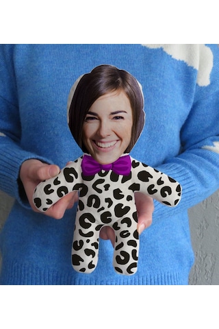 Bk Gift Hediye Kutusunda Kişiye Özel Fotoğraflı Eğlenceli Surat Bebek Yastık-17, Arkadaşa Hediye, Sevgiliye Hediye, Doğum Günü Hediyesi