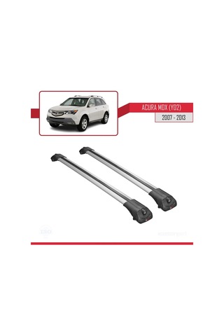 Acura Mdx Yd2 2007-2013 Arası İle Uyumlu Ace-1 Ara Atkı Tavan Barı Gri