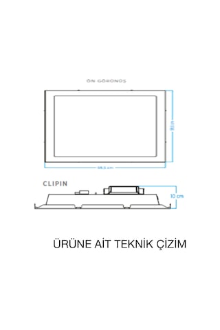 Fermada Sıva Altı Clipin Tavan Led Lamba, 36 W, 105 Lm\w, Ip40,