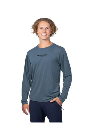 Hannah Bine L/s Uzun Kollu Erkek T-shirt Anthracite