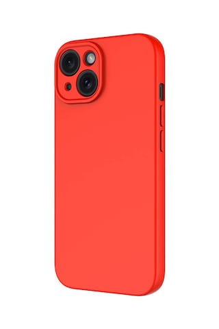 Apple Uyumlu iPhone 15 Plus Kılıf Yumuşak Silikon Kamera Korumalı Lansman Alan Tech Koyu Mor