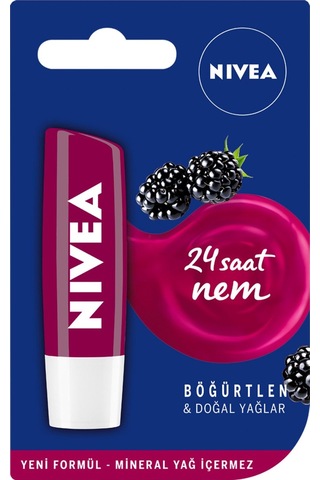 Nivea Lipstick Böğürtlen Dudak Bakım Kremi 2 x 4.8 G