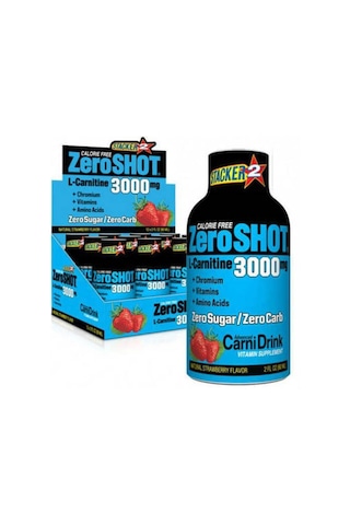 Stacker2 Zeroshot 3000Mg X 12 L-Carnitine Çilek Aromalı