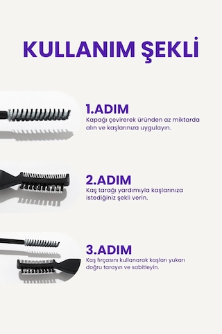 Pop Beauty Kaş Sabitleyici Ve Şekillendirici Kaş Fırçası Tarağı Ve Sabitleyici Jel