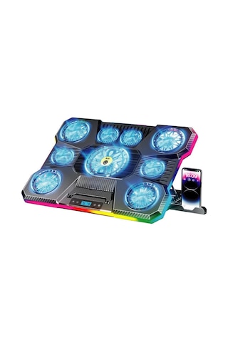 Miaxtreme Dokunmatik Lcd Ekranlı Güçlü 2.400rpm Fanlı 14-19'' Tüm Modellerle Uyumlu Notebook Soğutucu Stand