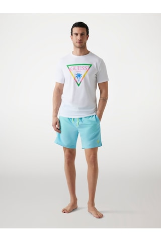 Ss Cn Triangl Erkek Slim Fit T-shirt Beyaz