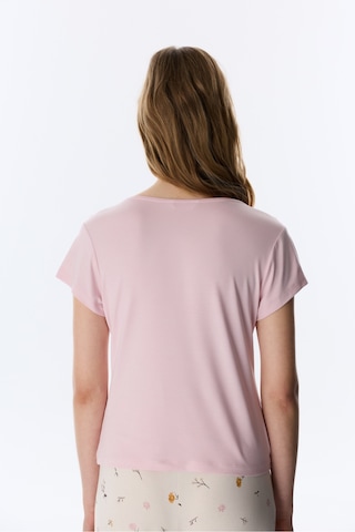 Penti Pembe Margot Solid Tişört Pijama Üstü