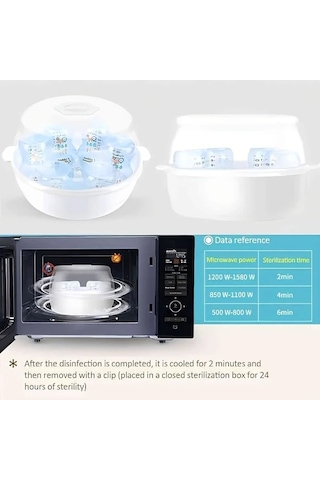 Xuweiwei Beyaz Bottle Sterilizer Sapı Yüksek Sıcaklıkta Buhar Biberon Ve Oyuncak Dezenfeksiyonu