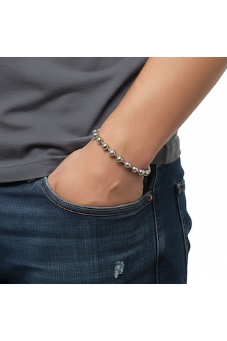 Premium Top Çelik Zincir Bileklik 6mm 3183czb2d15 - 20 Cm - Altın Renk Altın