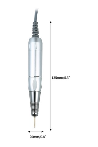 Geeroyoo Yüksek Hızda Tırnak Bakım Kalemi - 30000 Rpm, Düşük Titreşimli, Sessiz, Gümüş Renk