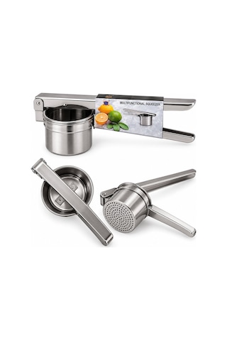 Yakut Çelik Metal Meyve Sıkıcı Manuel Kollu Patates Ezici