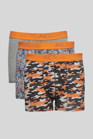 Ac&Co / Altınyıldız Classics Erkek Sıyah Turuncu 3'Lü Boxer Paketi 4A03231P3010Stcl Siyah - Turuncu