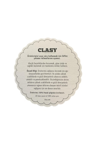 Clasy Saten %100 Pamuk Ranforce Tek Kişilik Yorgan Osela V2 Krem
