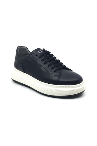 Luis Figo Hakiki Deri Ortopedik Erkek Rahat Günlük Sneaker Ayakkabı Yeni Sezon 39-44 Siyah