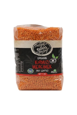Edos Organik Kırmızı Mercimek 1 KG