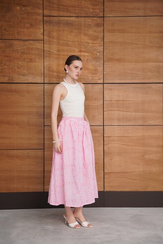 Verymoda Brode Uzun Etek - F2080 Pembe
