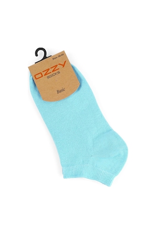 Ozzy Socks 4lü Ekonomik Pamuklu Renkli Kadın Patik Mavi