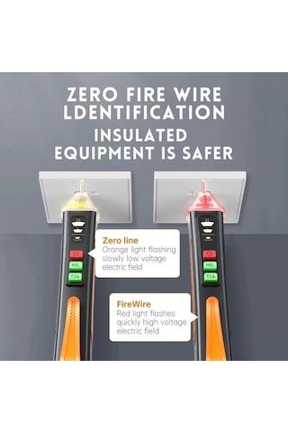 Fnirsi Tp10 Temassız Akıllı Voltmetre 12-1000v Ac Gerilim Dedektörü